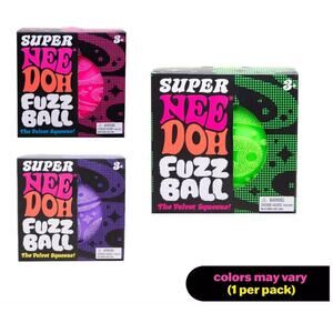 🔥Nee Doh Giant XL Super FuzzBall Squishy Stress Relief Pink BNWT🔥